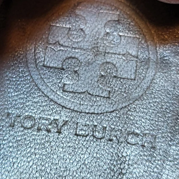 Tory Burch Silver Reva Ballet Flats - Size 9.5M - Picture 6 of 9